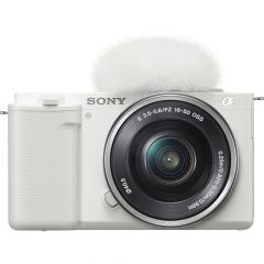 Sony ZV-E10 VLOG Camera with 16-50mm Lens - White